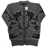 Ladies Wool Lined Knitted Design Cardigan - UK Sweater House